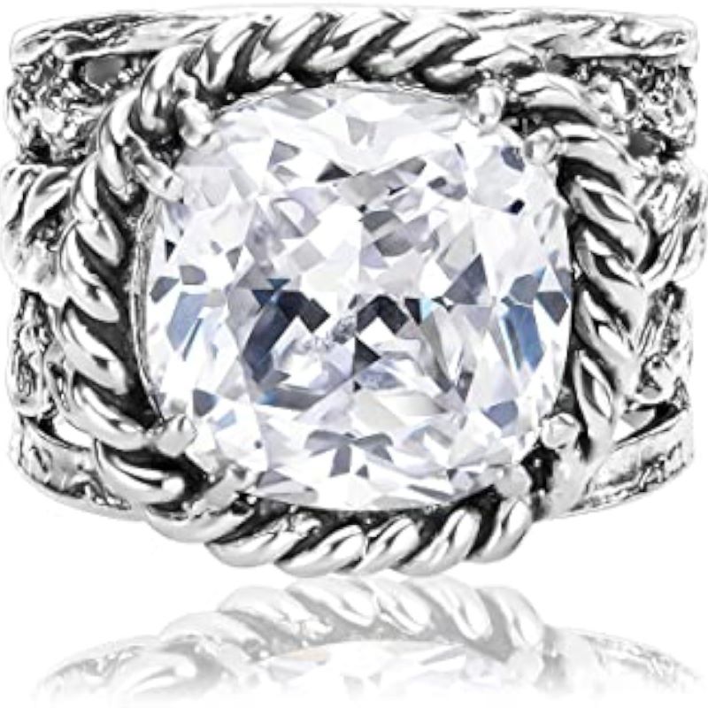 925 Sterling Silver Artisan Handcrafted Statement Ring