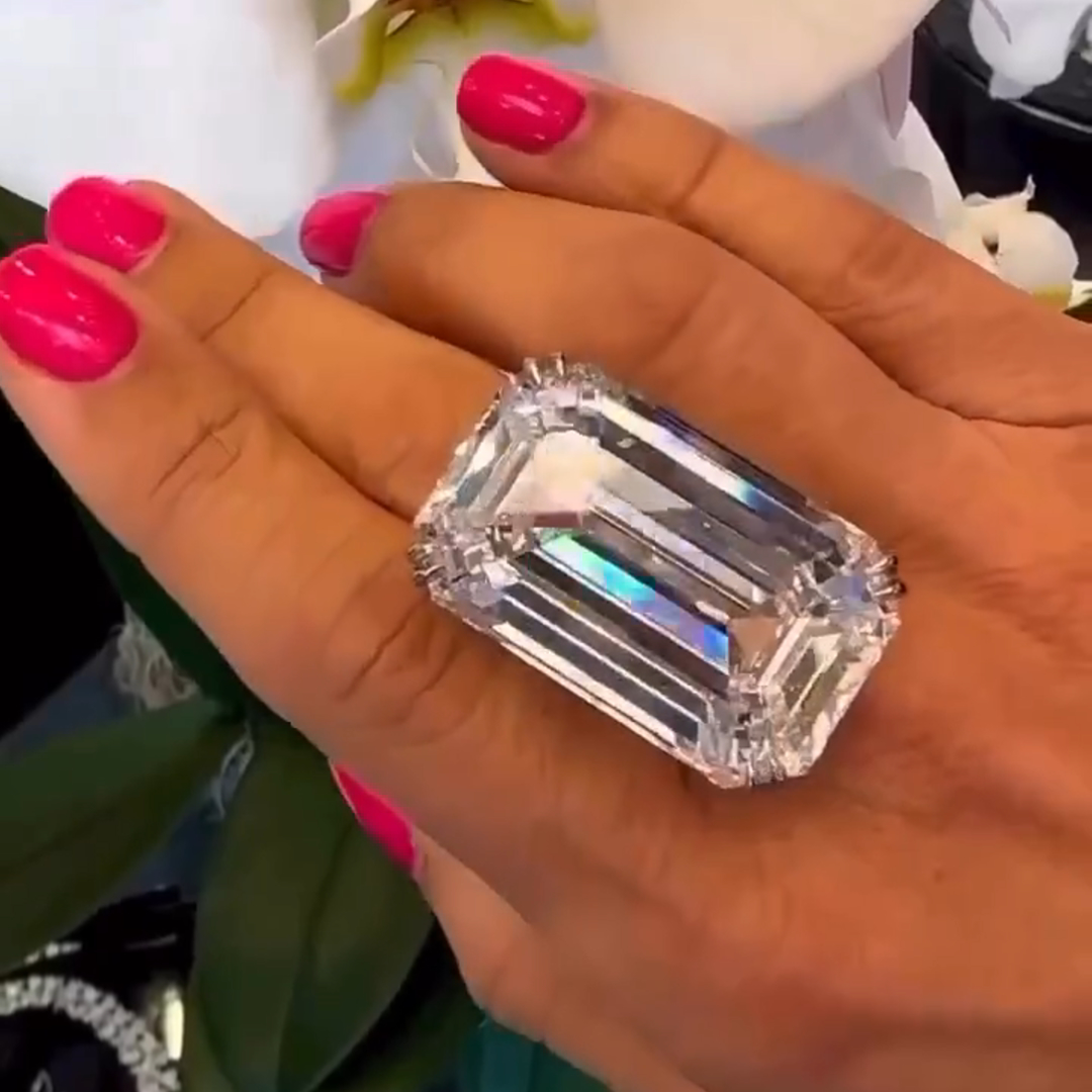 20ct Emerald Cut White Diamond Luxury Handmade Sterling Silver Wedding Ring