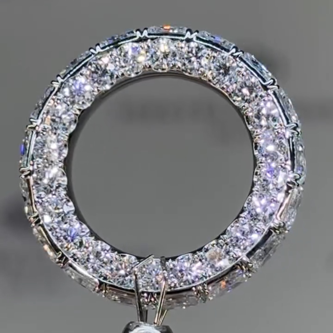 8ct Emerald Cut White Diamond Sterling Silver Handmade Engagement Ring