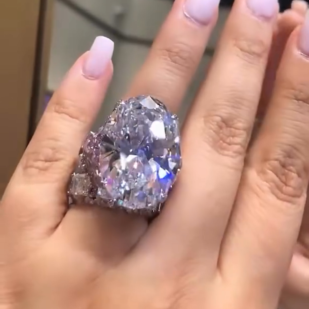 30ct Oval Cut Diamond Sterling Silver Handmade Wedding Ring