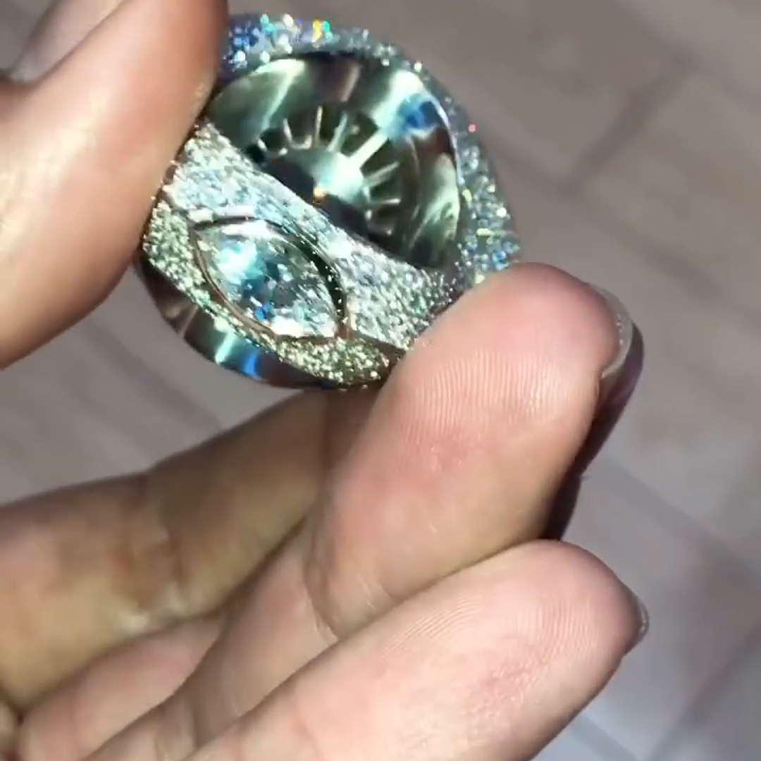 18ct Marquise Cut Diamond Luxury Eye Shaped Sterling Silver Plated Gold Handmade Ring