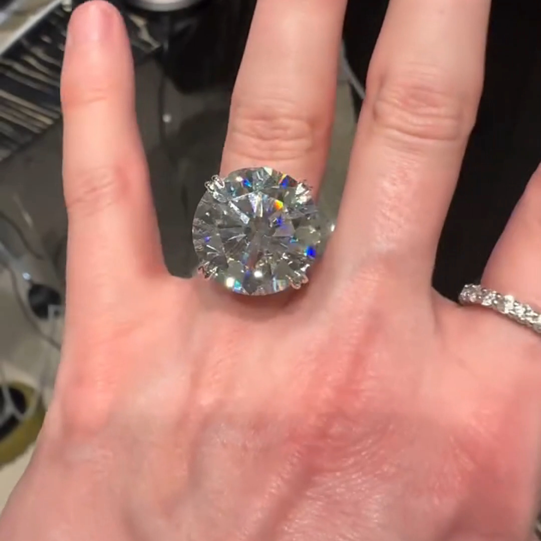 12ct Round Cut Diamond Handmade Sterling Silver Ring