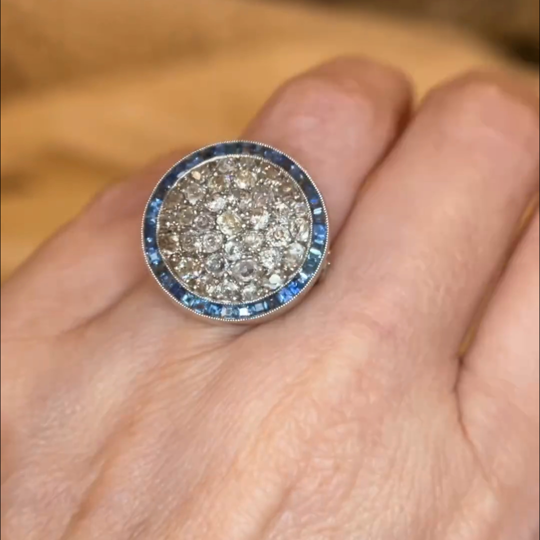 10ctw Cushion Cut Zircon Handmade Sterling Silver Plated Yellow Gold Ring