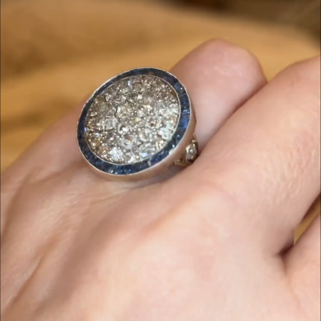 10ctw Cushion Cut Zircon Handmade Sterling Silver Plated Yellow Gold Ring