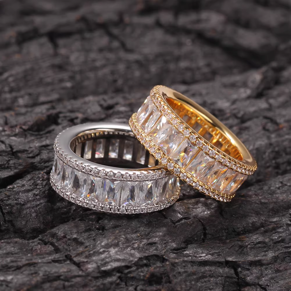 Men's Zircon Cuban Ring Hip Hop Ring