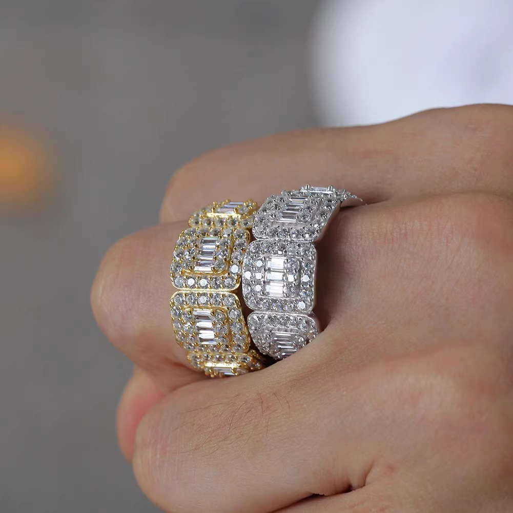 Men's Zircon Cuban Ring Hip Hop Ring