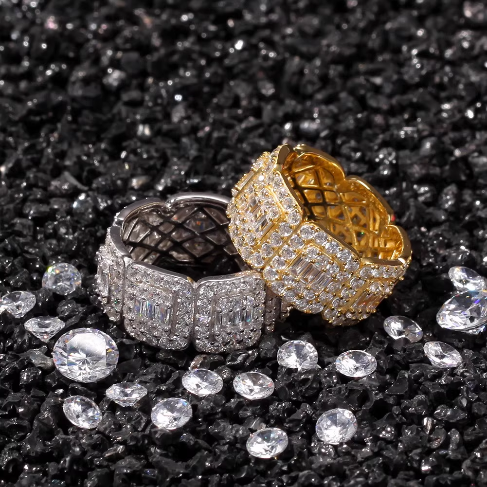 Men's Zircon Cuban Ring Hip Hop Ring