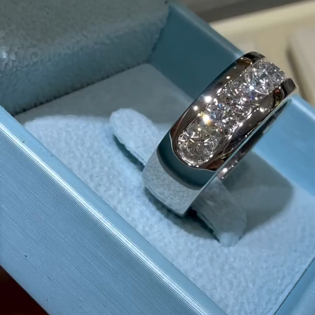 2ct Round Cut Zircon Sterling Silver Ring