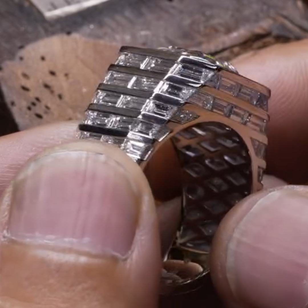 5ct Cushion-cut Zircon And Sapphire Sterling Silver Handmade Ring