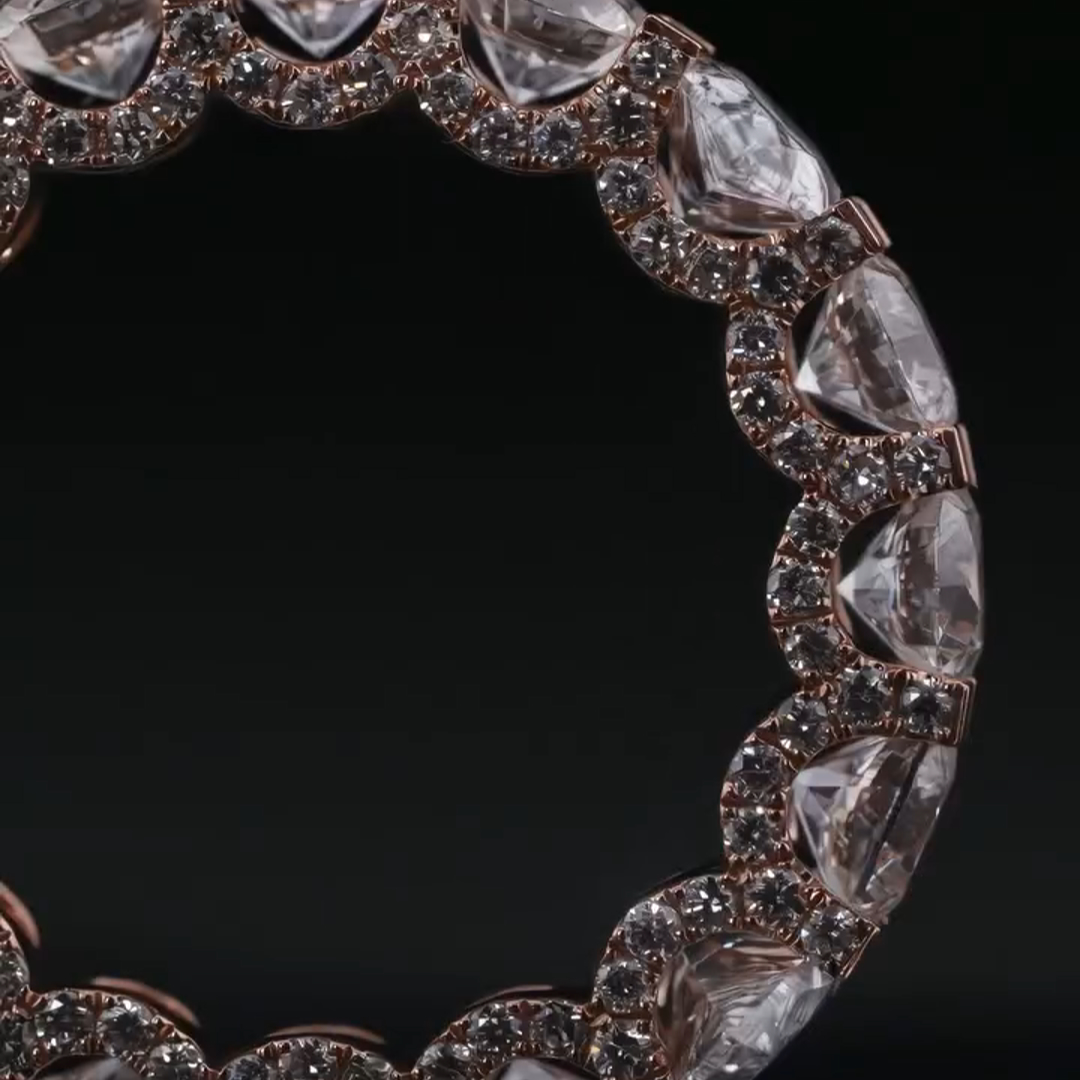 3ct Oval-cut Zircon Handmade Sterling Silver And Rose Gold-plated Ring