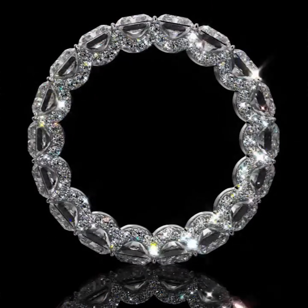 4ct Princess Cut Zircon Sterling Silver Handmade Ring