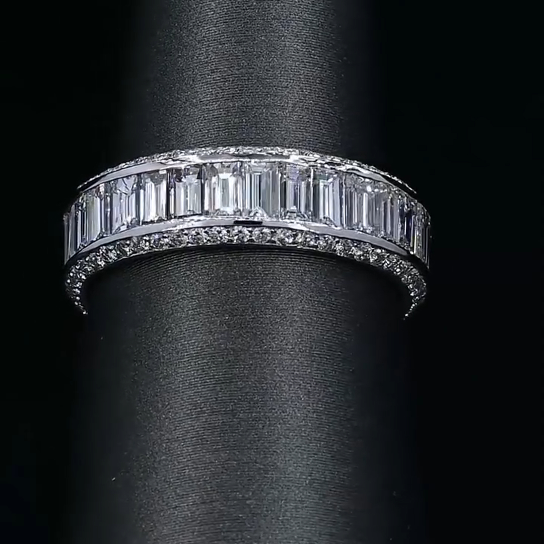 2ct Cushion-cut Zircon Sterling Silver Handmade Ring