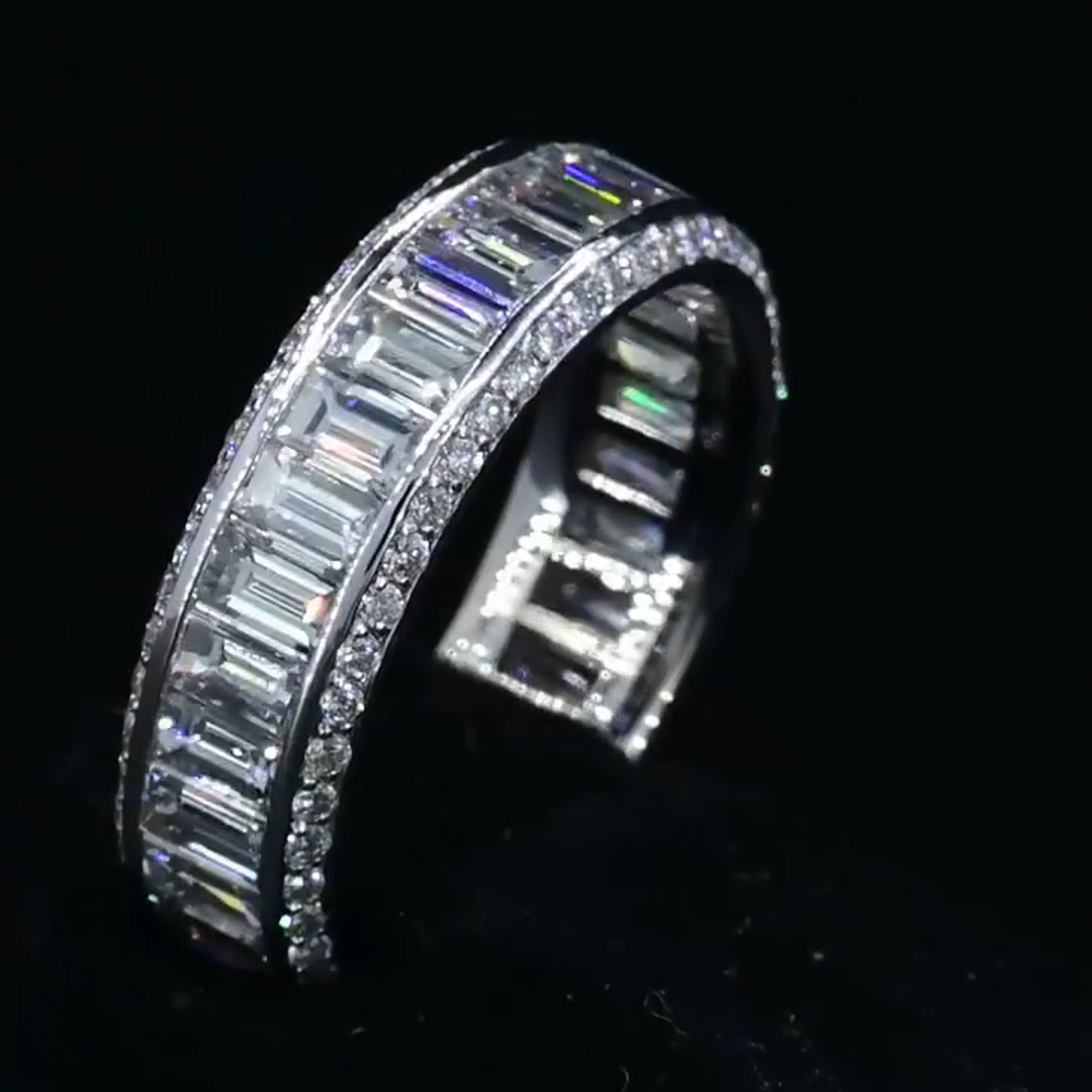 2ct Cushion-cut Zircon Sterling Silver Handmade Ring