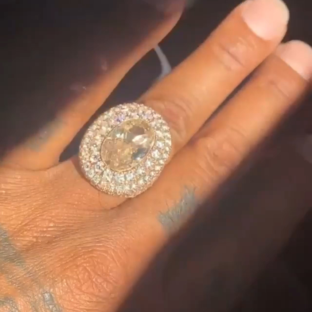 6ct Oval-cut Sterling Silver Handmade Ring