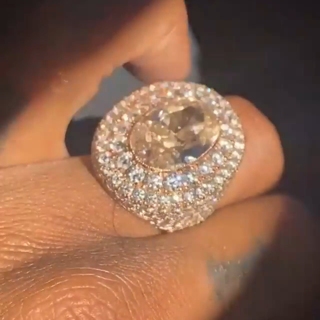 6ct Oval-cut Sterling Silver Handmade Ring