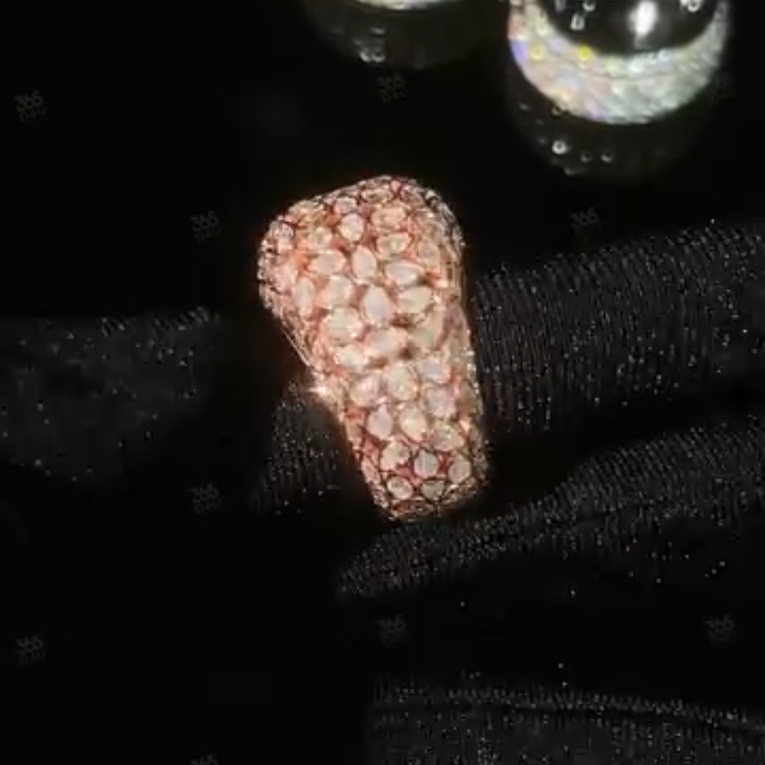 5ct Pear-shaped Zircon Sterling Silver Rose Gold Plated Handmade Ring