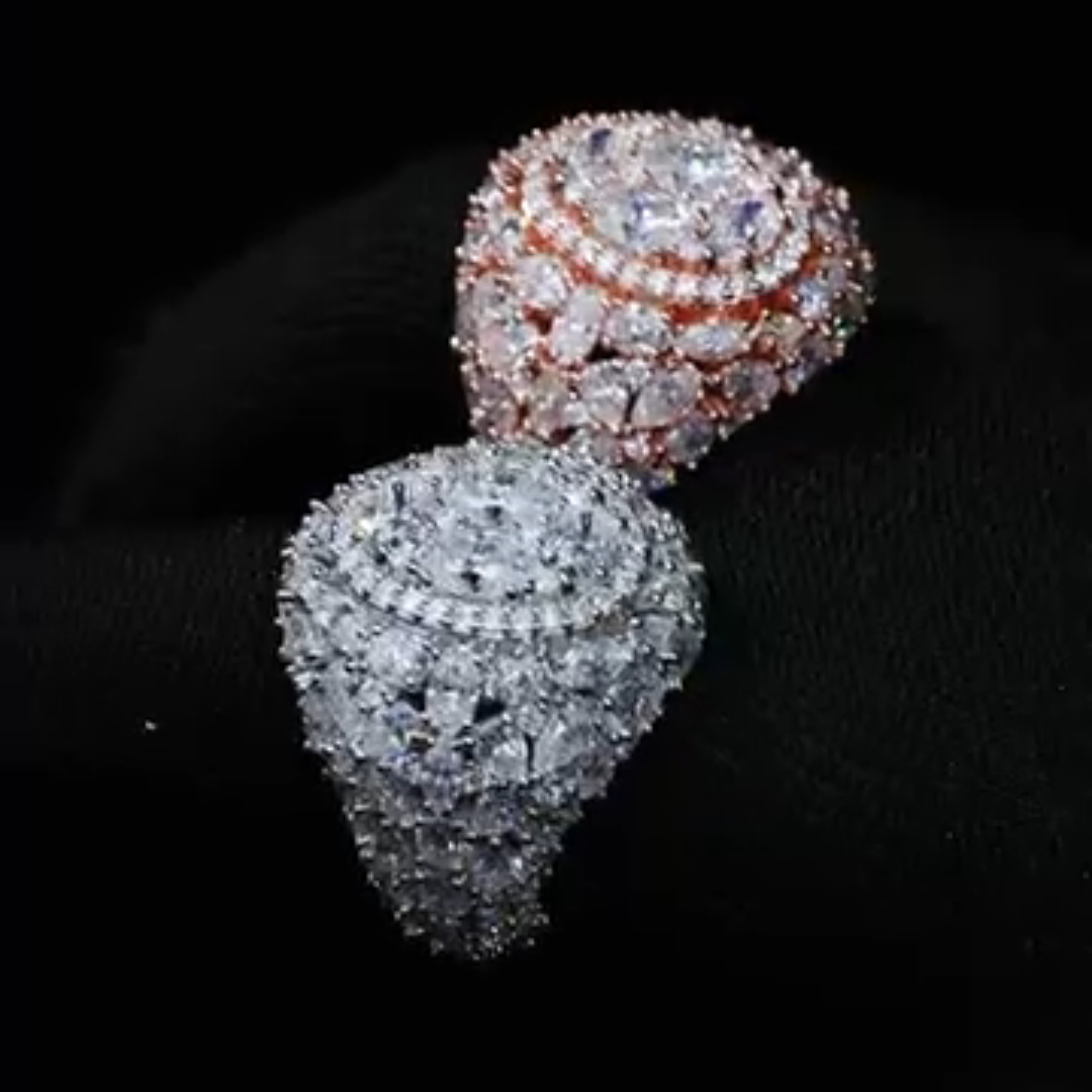 6ct Oval-cut Zircon Sterling Silver Handmade Ring