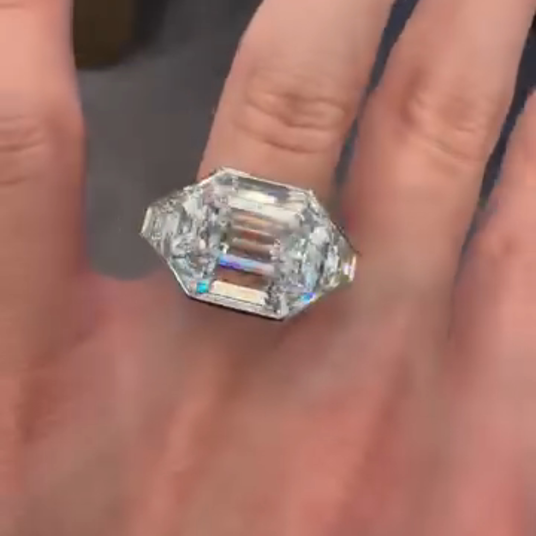 6ct Emerald-Cut Sterling Silver Luxury Handmade Ring