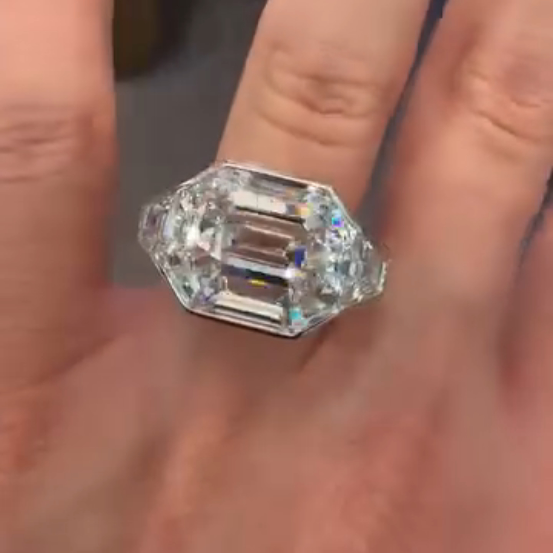 6ct Emerald-Cut Sterling Silver Luxury Handmade Ring