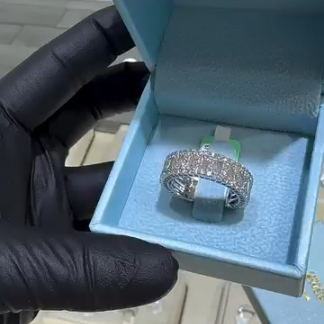 3ct Round-cut Sterling Silver Handmade Ring