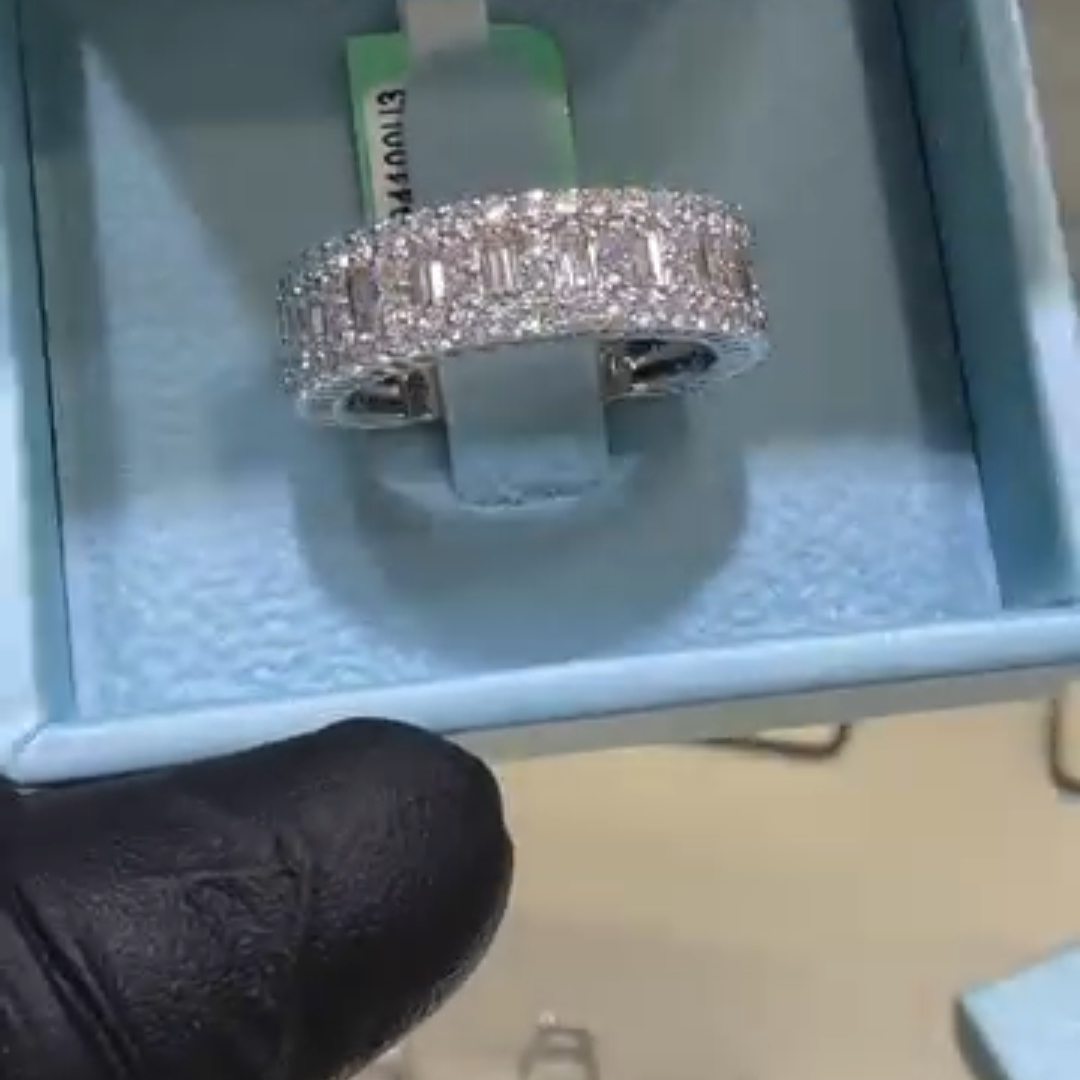 3ct Round-cut Sterling Silver Handmade Ring