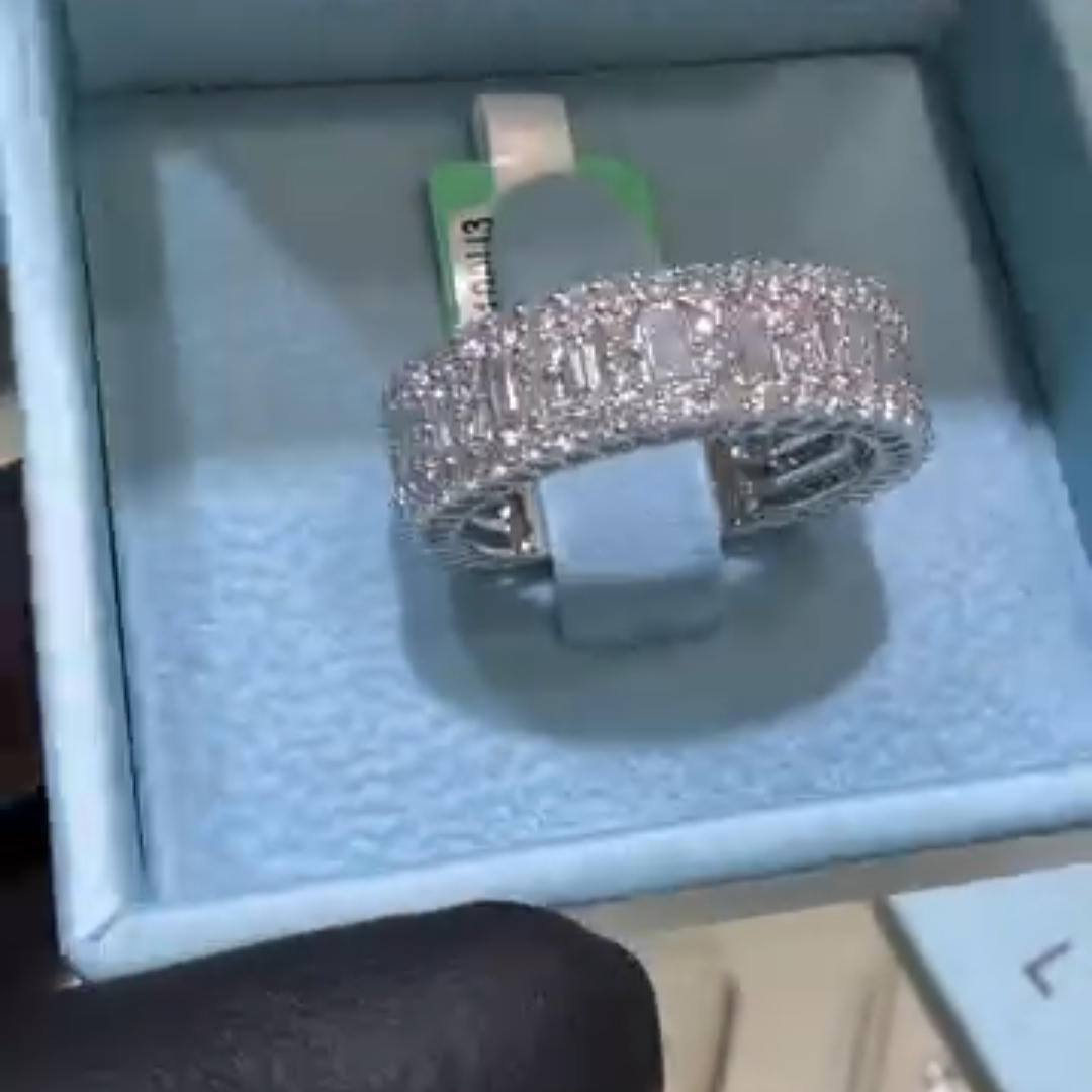 3ct Round-cut Sterling Silver Handmade Ring