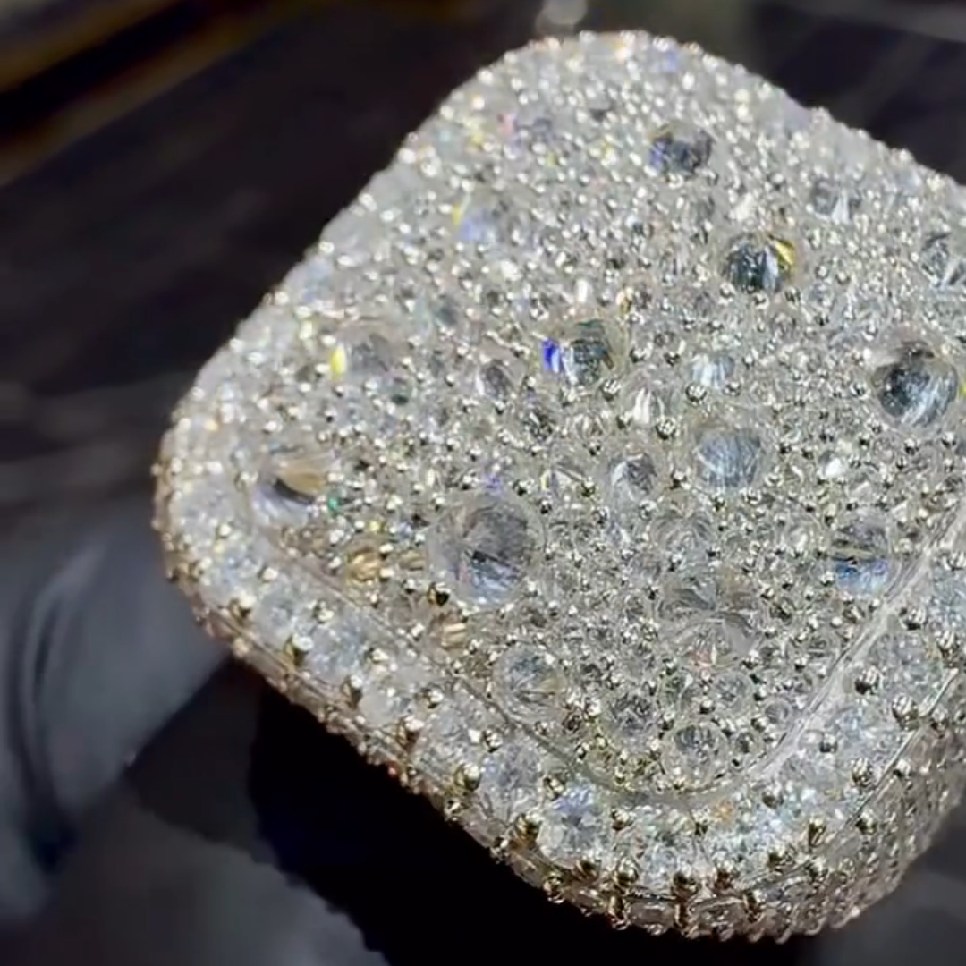 8ct Tapered Cut  Sterling Silver Handmade Ring