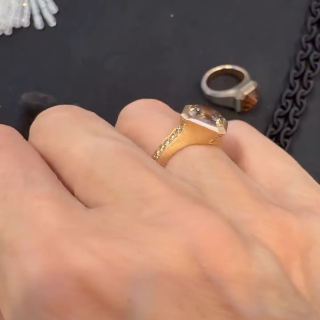 2ct Square-cut Sterling Silver Plated With Rose Gold Handmade Ring