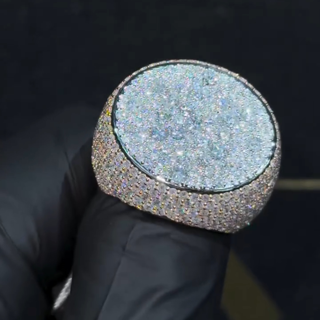 4ct Round-cut Sterling Silver Handmade Ring