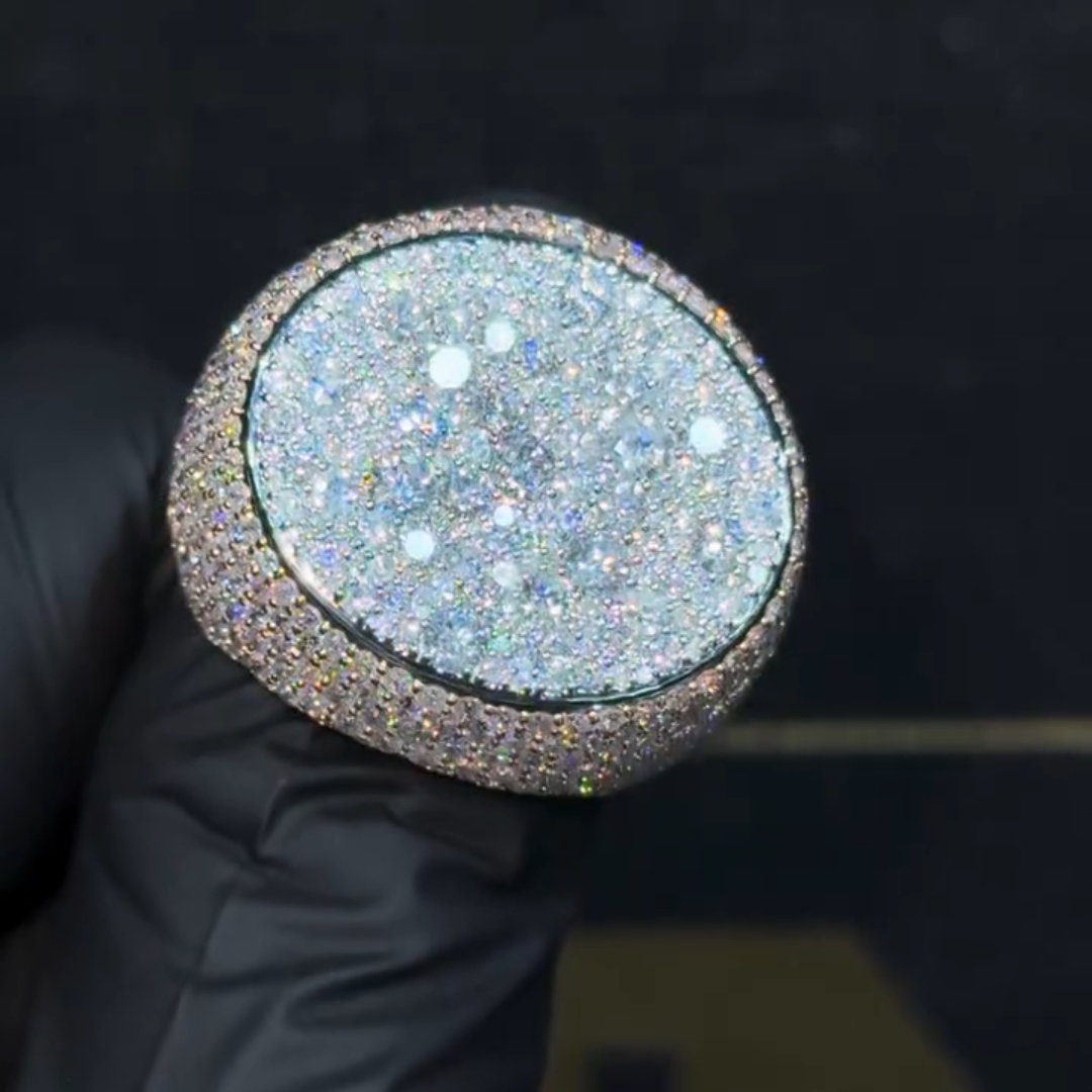 4ct Round-cut Sterling Silver Handmade Ring