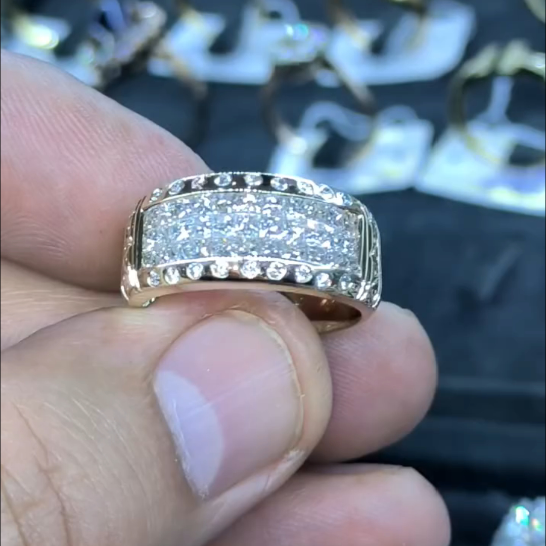 1ct Round-cut Sterling Silver Handmade Ring