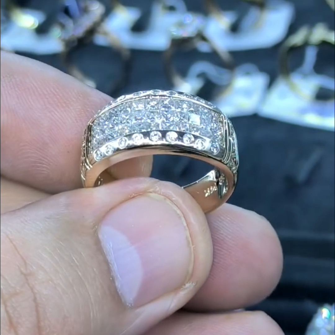 1ct Round-cut Sterling Silver Handmade Ring