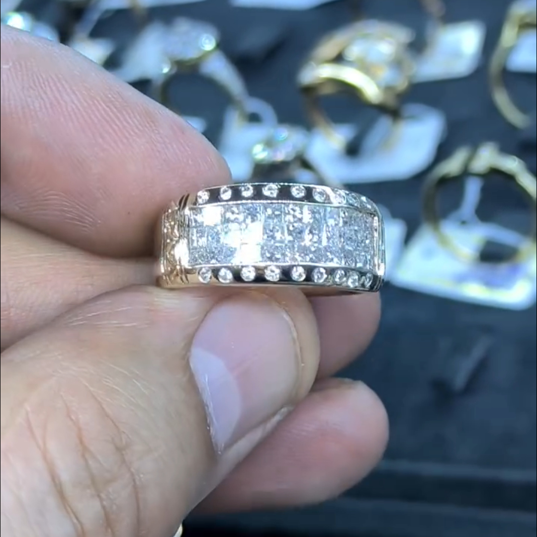 1ct Round-cut Sterling Silver Handmade Ring