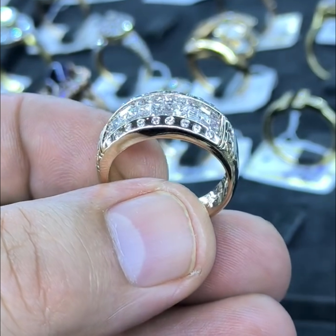 1ct Round-cut Sterling Silver Handmade Ring