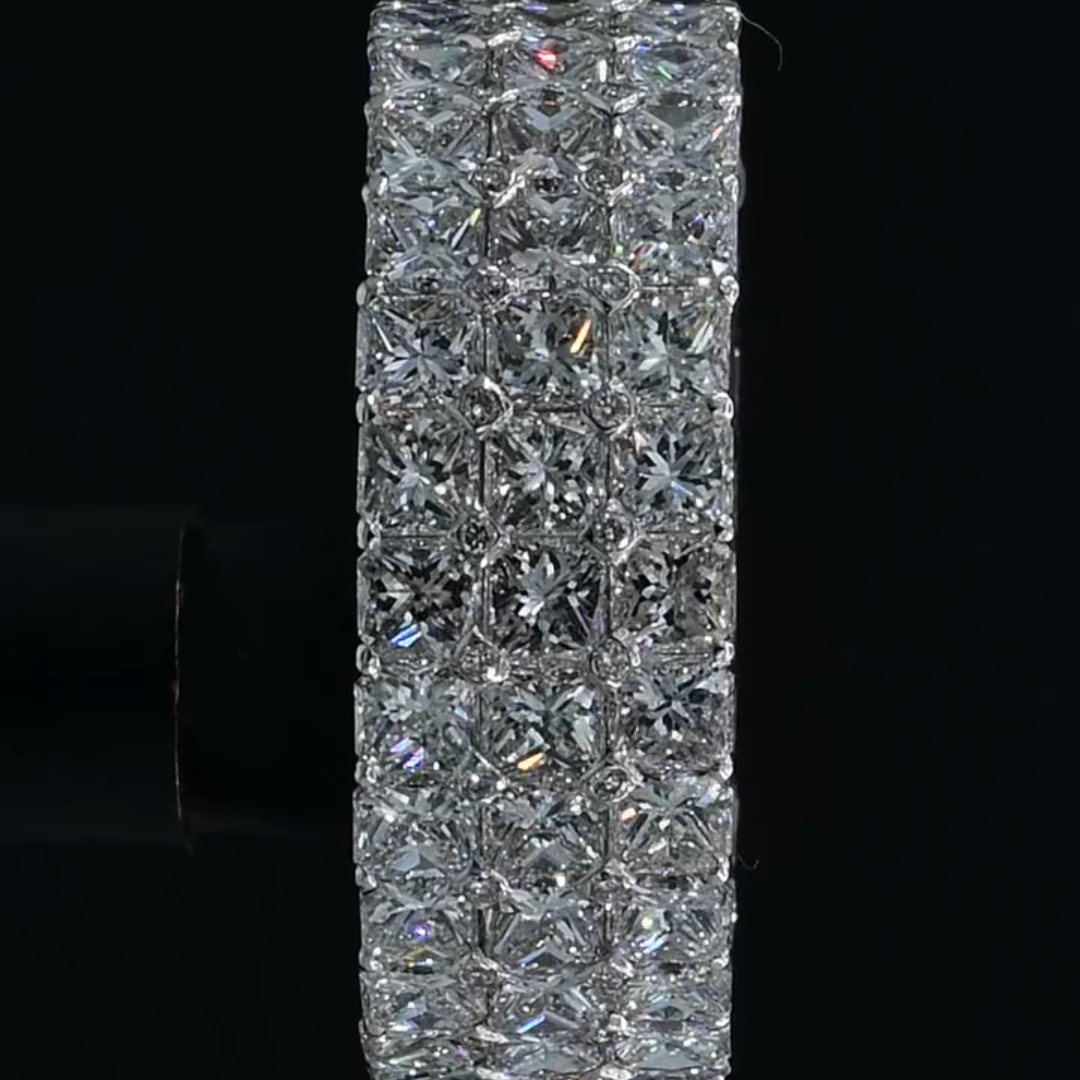 3ct Cushion-cut Sterling Silver Handmade Ring