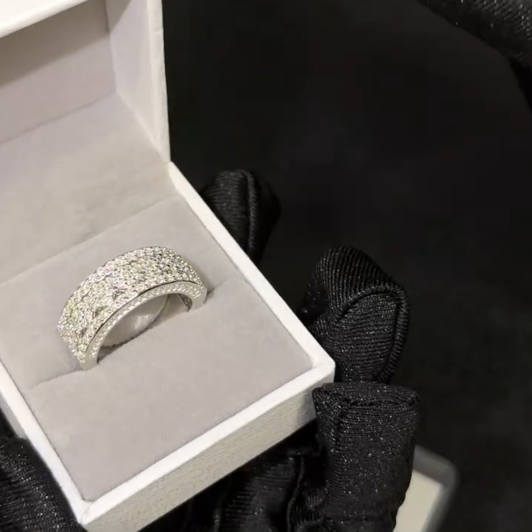 1.5ct Round-cut Sterling Silver Handmade Ring