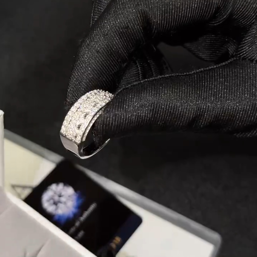 1.5ct Round-cut Sterling Silver Handmade Ring