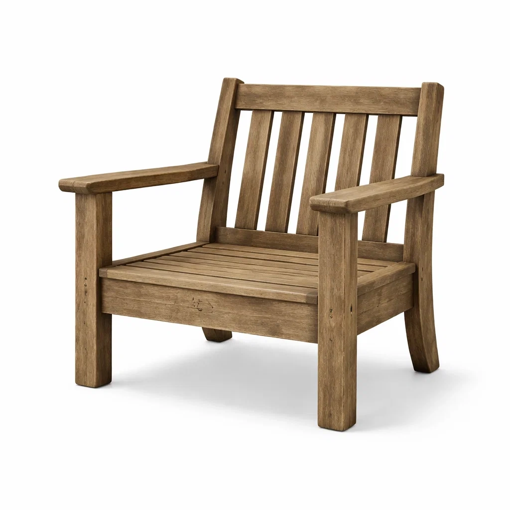 Chair Wooden Armchair Solid Oak Brown 75cm x 65cm x 90cm-ROOMGLOWZ