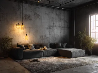 Sofás rinconeros - tela-madera - 290x175x80 cm - gris carbón - estilo industrial-Dengohome