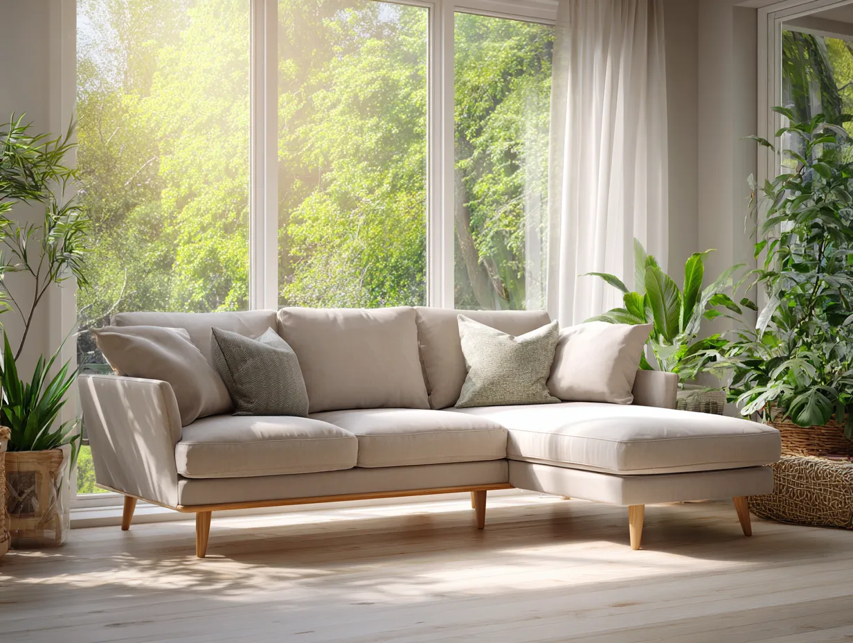 Sofás rinconeros - tela-madera - 268x158x86 cm - beige - estilo contemporáneo-Dengohome