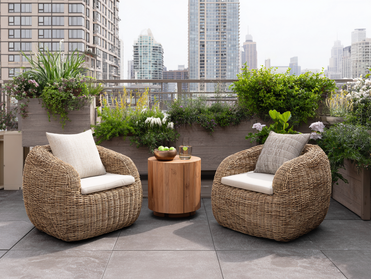 Sofás de jardín-ratán-madera-136x78x80cm-marrón/beige-estilo natural para exterior-Dengohome