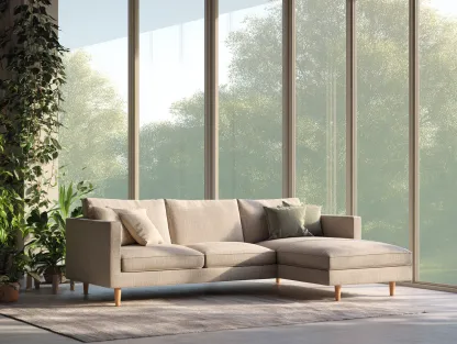 Sofás rinconeros - tela-madera - 270x160x85 cm - beige - estilo contemporáneo-Dengohome