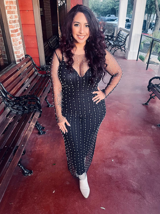 Elegant Rhinestone Mesh Overlay & Black Slip Dress Set (Buy 2 Free Shipping)