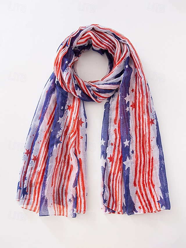 United States 250th Anniversary Women's Polyester Chiffon Scarf