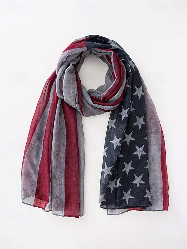 United States 250th Anniversary Women's Polyester Chiffon Scarf