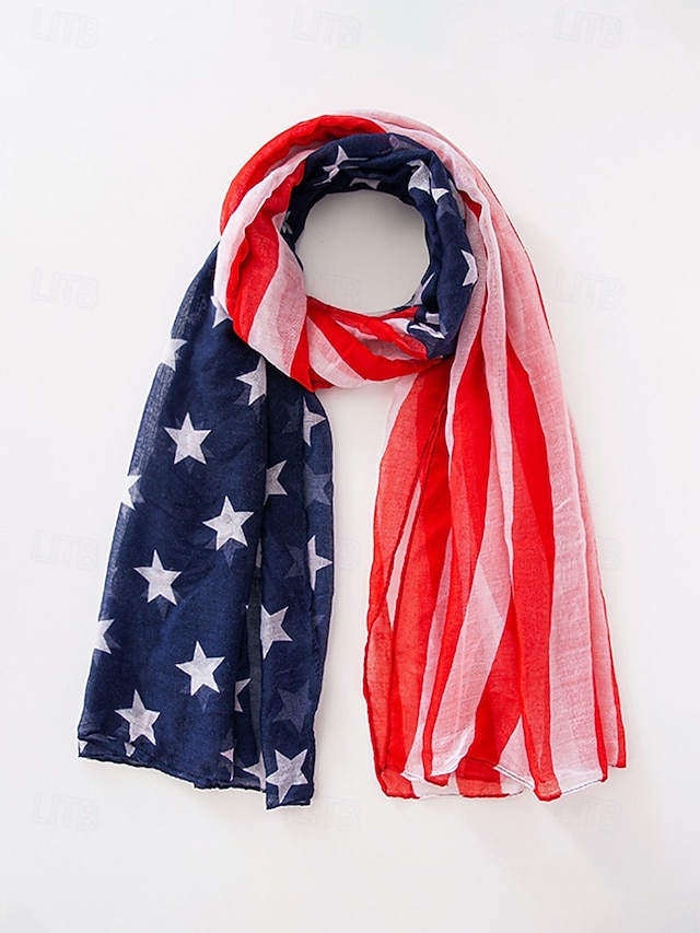 United States 250th Anniversary Women's Polyester Chiffon Scarf