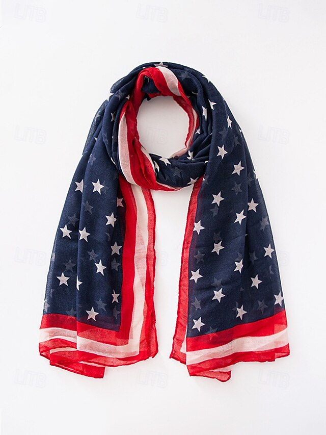 United States 250th Anniversary Women's Polyester Chiffon Scarf