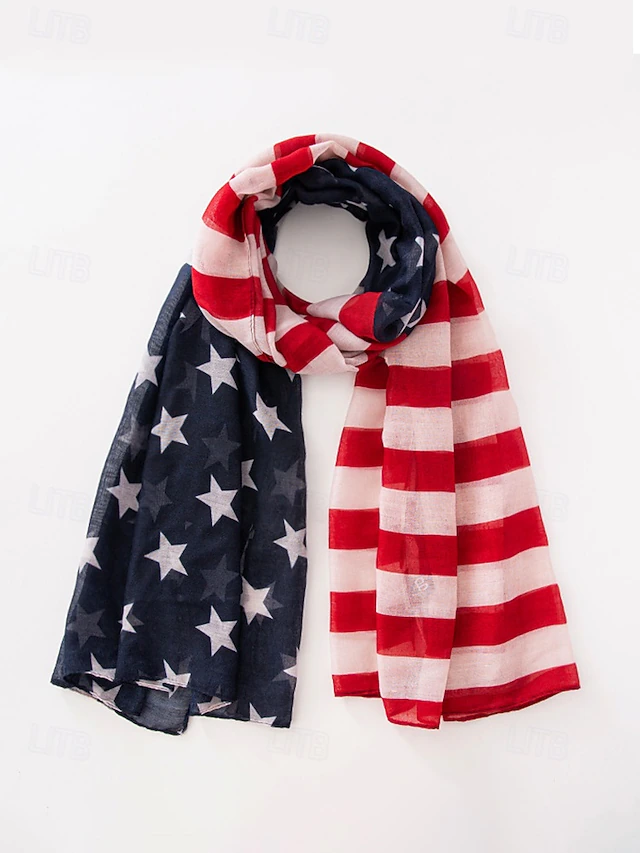 United States 250th Anniversary Women's Polyester Chiffon Scarf