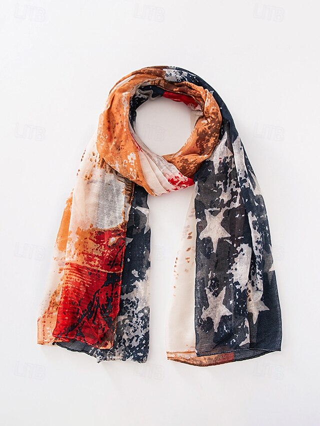 United States 250th Anniversary Women's Polyester Chiffon Scarf