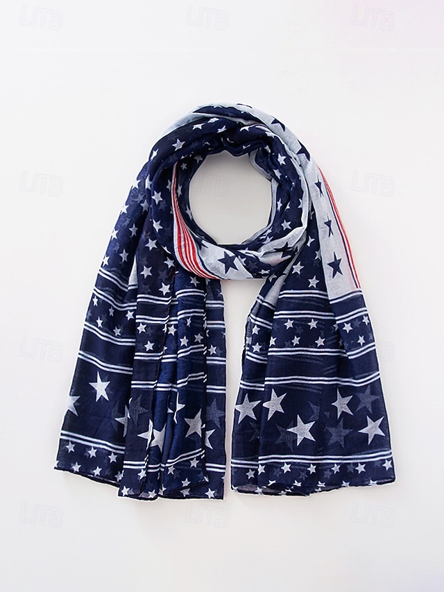 United States 250th Anniversary Women's Polyester Chiffon Scarf